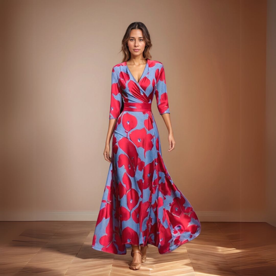Evie | Floral Dress with a Flowing Silhouette