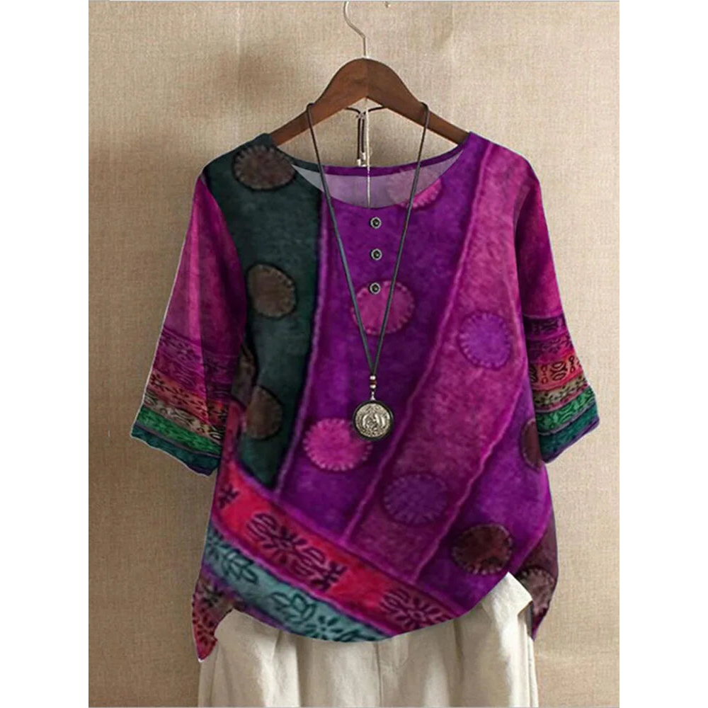 Zoe | Colorful Bohemian Top