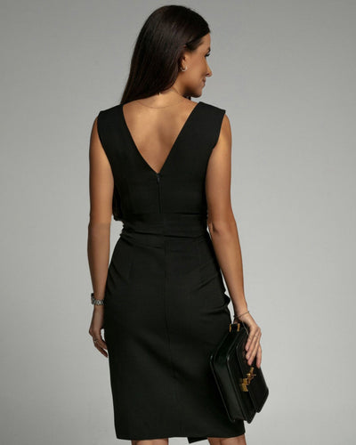 Jessica | Dress with V-Neck and Slit