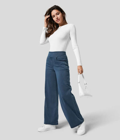 Evie | Comfortable High-Waisted Elastic Pants