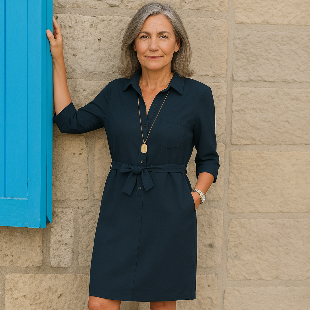 Joann | Casual Shirt Dress to the Knee