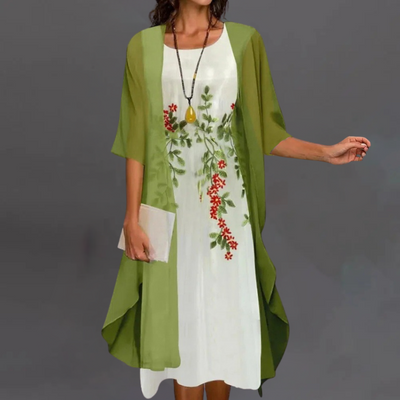Kelly | Elegant Flower Set – Dress & Cardigan
