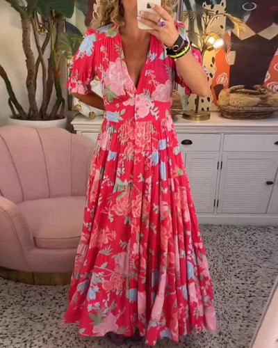 Emma | Vibrant Floral Dress