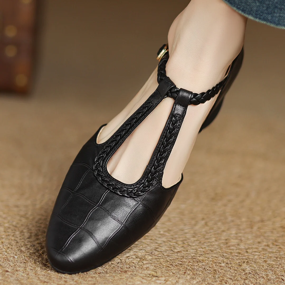 Effie | Leather Mary Janes