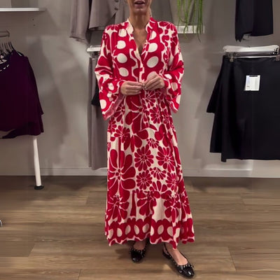 Tália | Elegant Floral Maxi Dress