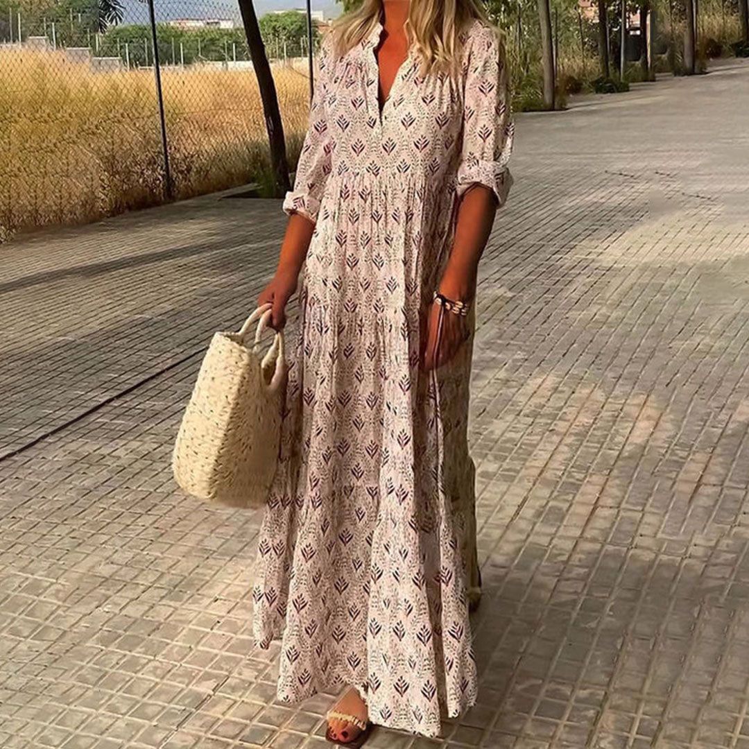 Gema | Boho Maxi Dress with Timeless Charm