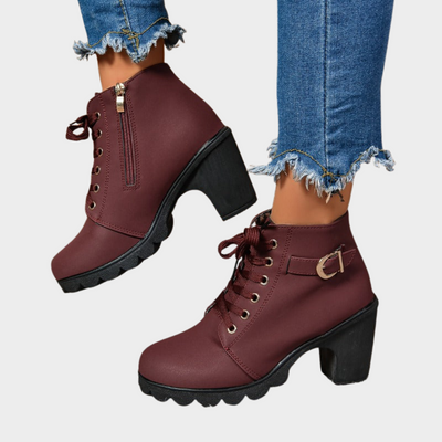 Dessie | Block Heel Ankle Boots