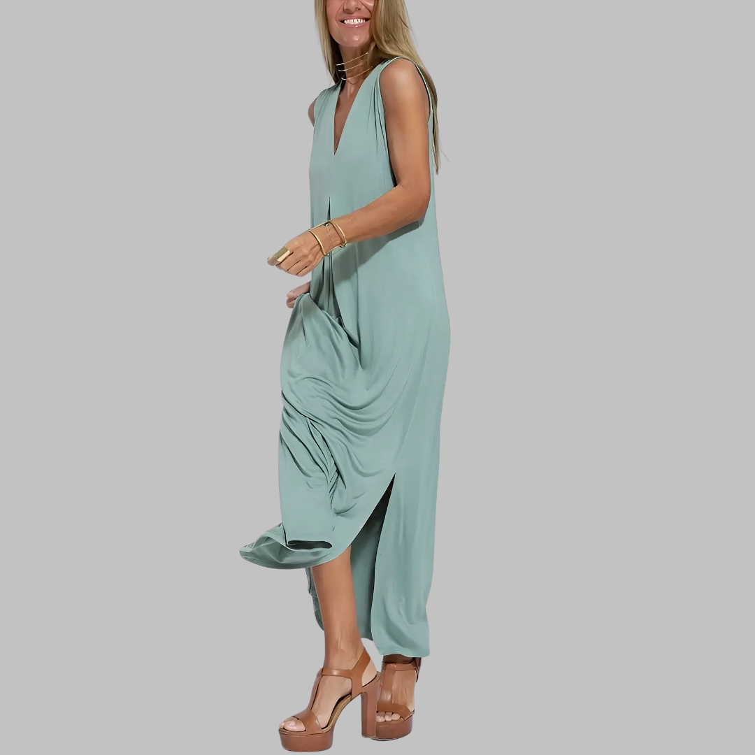 Theresa | Elegant Maxi Dress + Matching Cardigan as a GIFT