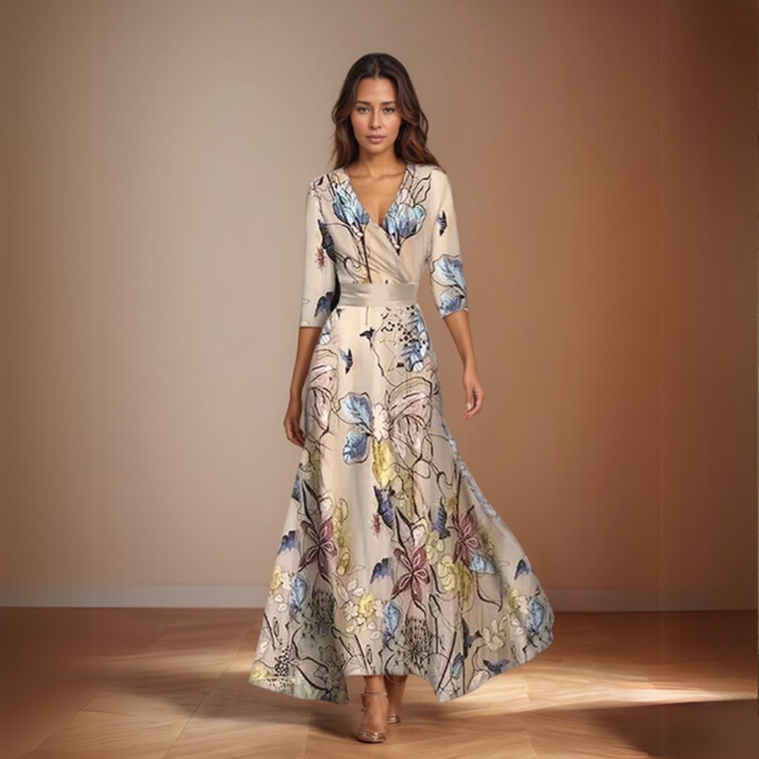 Evie | Floral Dress with a Flowing Silhouette