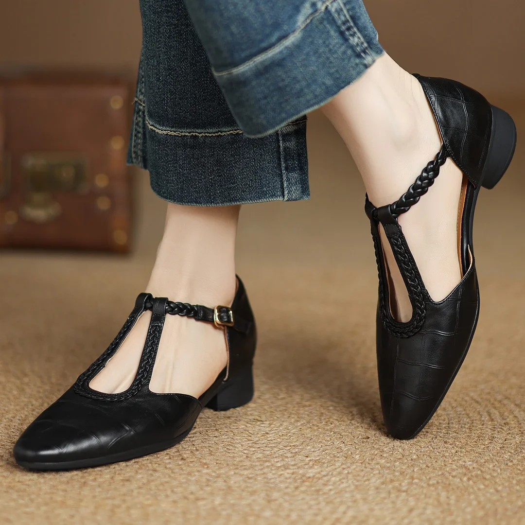 Effie | Leather Mary Janes