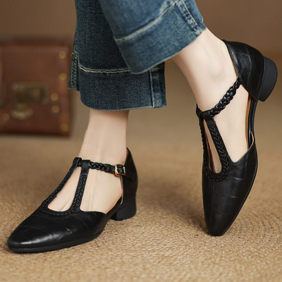 Effie | Leather Mary Janes