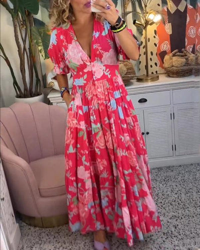 Emma | Vibrant Floral Dress