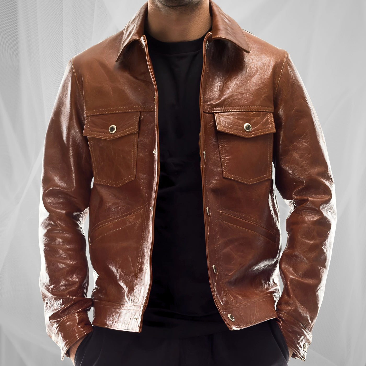 Leroy | Classic jacket made of flexible sheepskin