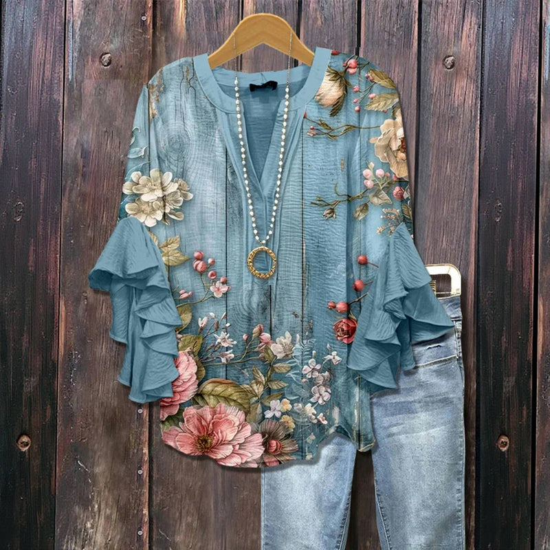 Charlotte | Elegant Floral Blouse
