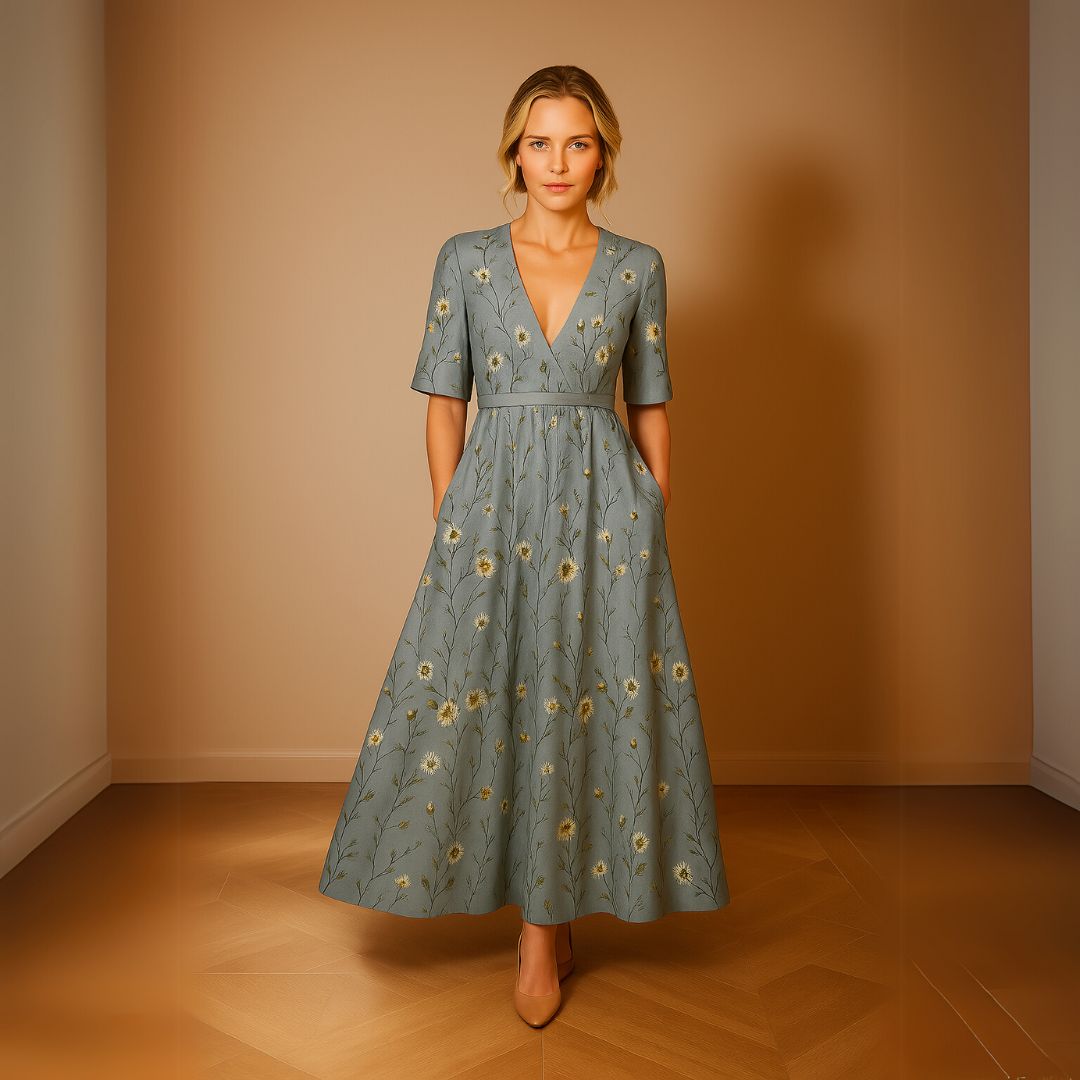 Evie | Floral Dress with a Flowing Silhouette