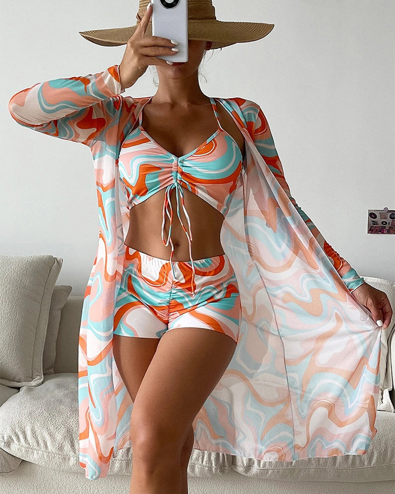 Shane | 3-piece bikini set with print