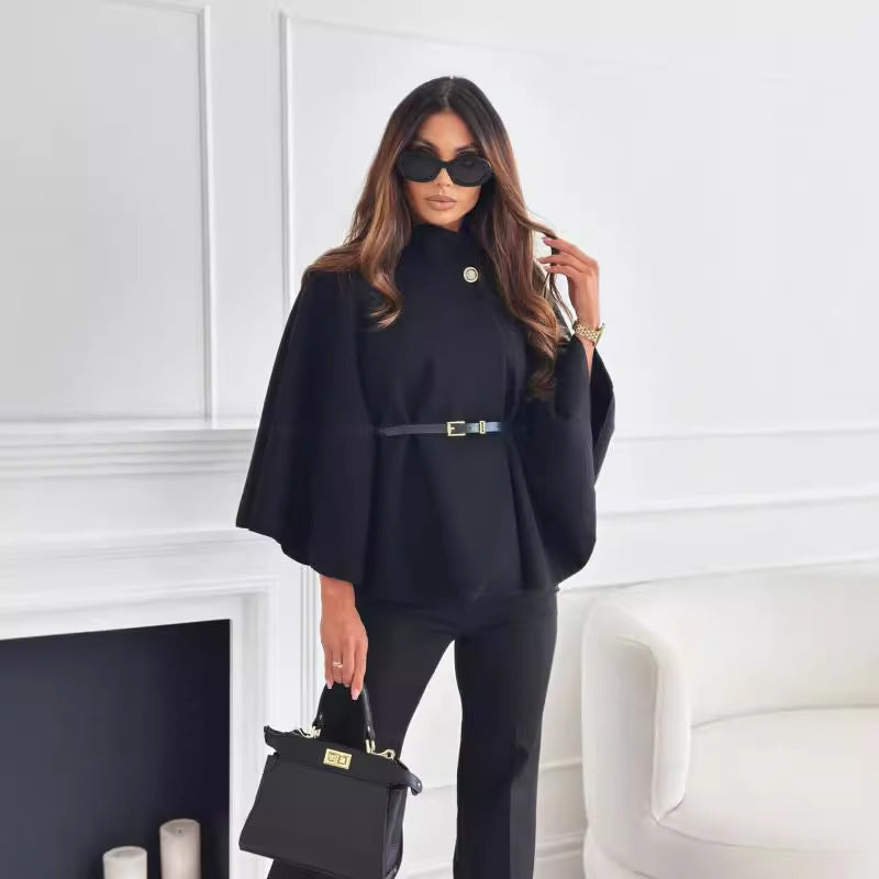 Phyllis | Chic Butterfly Jacket with Belt