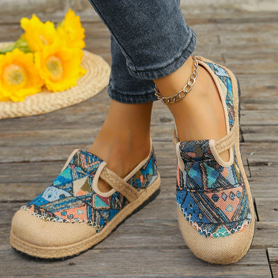 Norma | Tribal Print Slip-on Flats