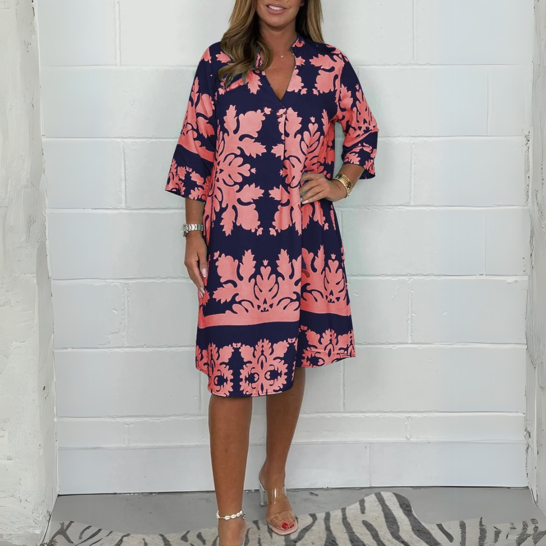 Tammie | Elegant Spring Dress with Long Sleeves