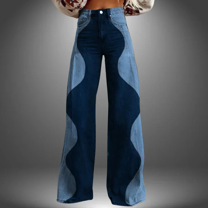 Yara | Premium Wave Pattern Pants