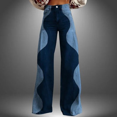 Yara | Premium Wave Pattern Pants
