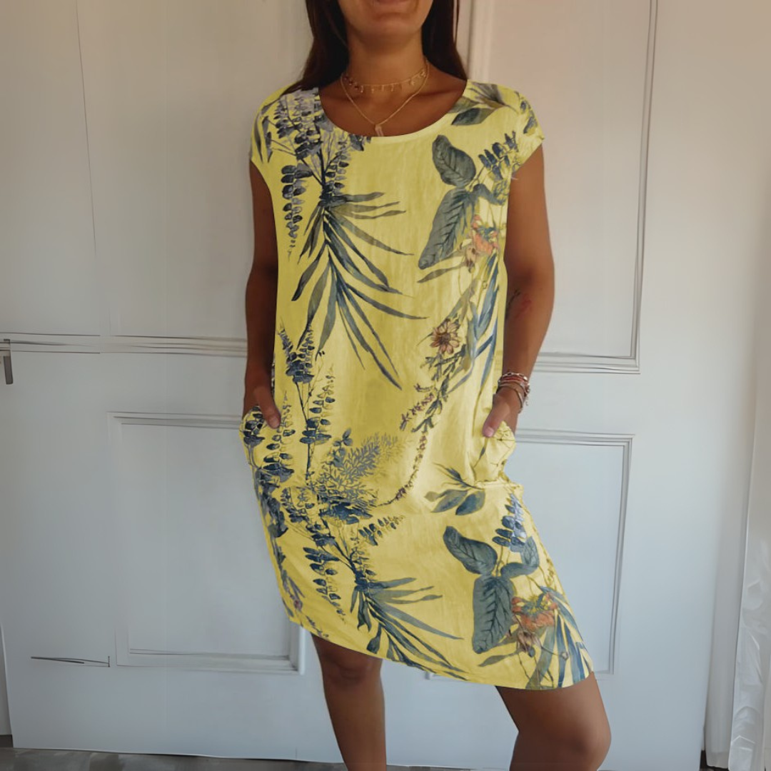 Rachel | Elegant dress with a seam collar