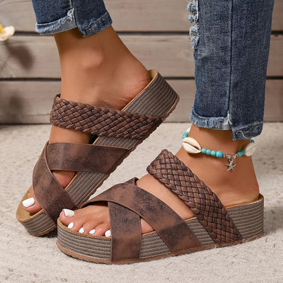 Ruby | Orthopedic Leather Strap Summer Sandals