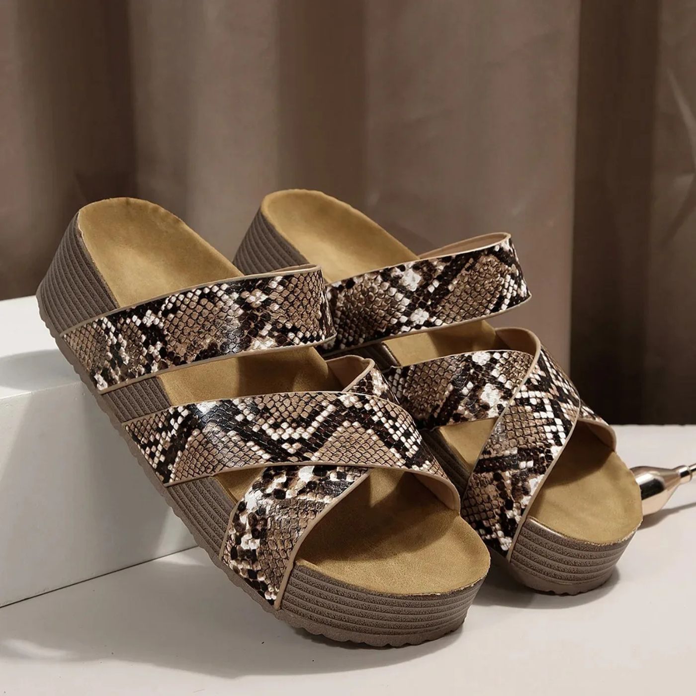 Ruby | Orthopedic Leather Strap Summer Sandals