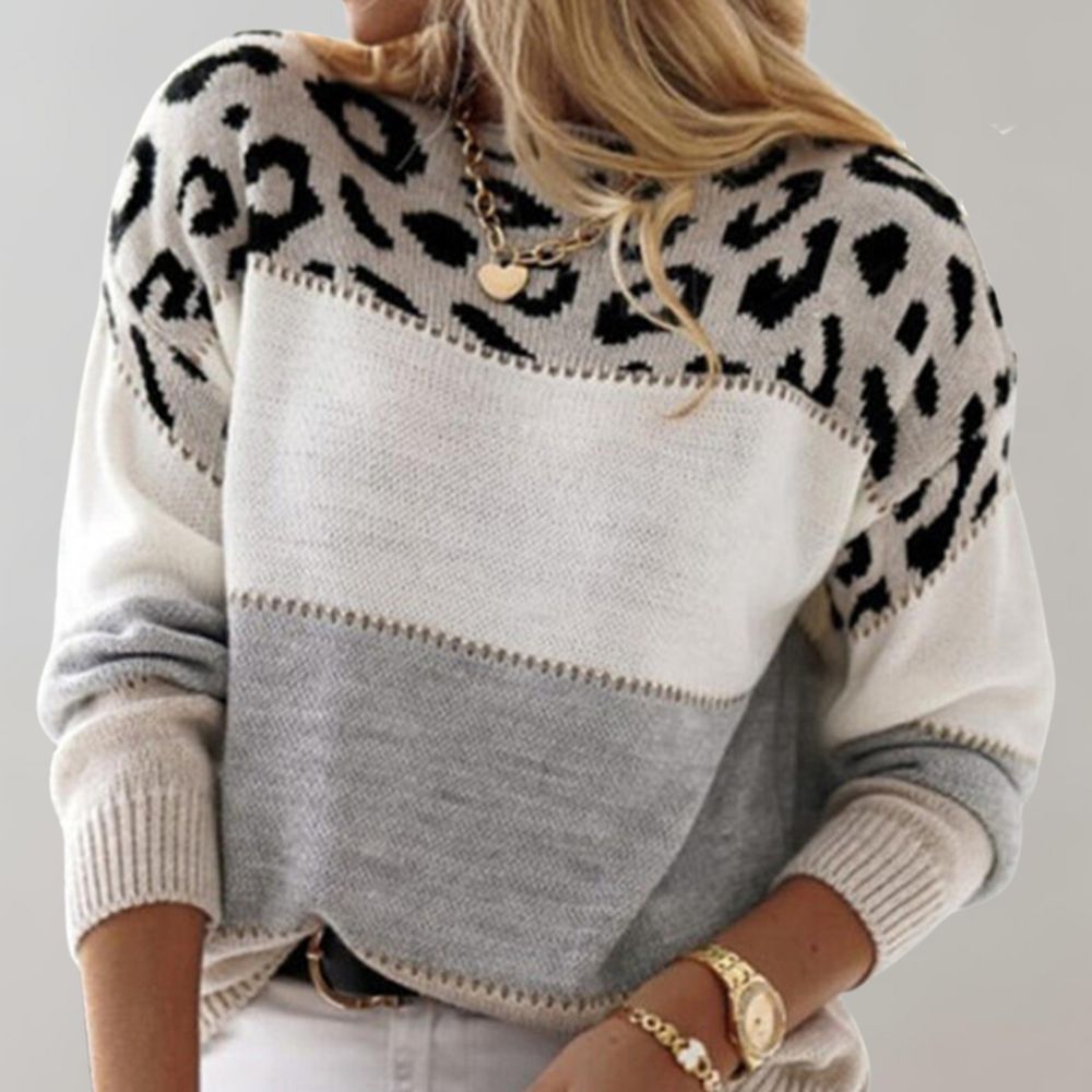 Viola | Leopard Print Casual Sweater