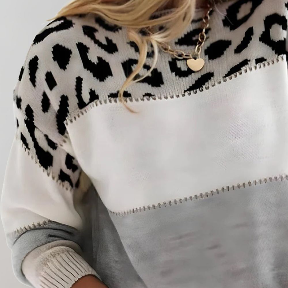 Viola | Leopard Print Casual Sweater