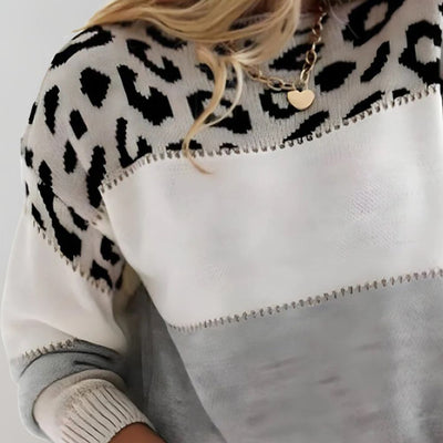 Viola | Leopard Print Casual Sweater