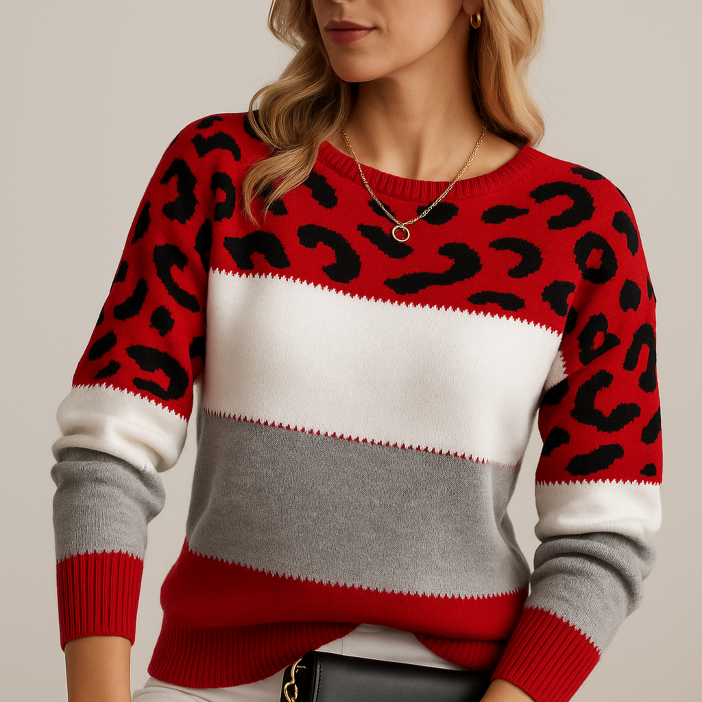 Viola | Leopard Print Casual Sweater