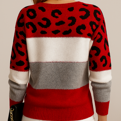Viola | Leopard Print Casual Sweater