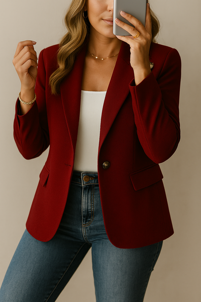 Tatiana | Elegant Blazer With Boutton And Pockets