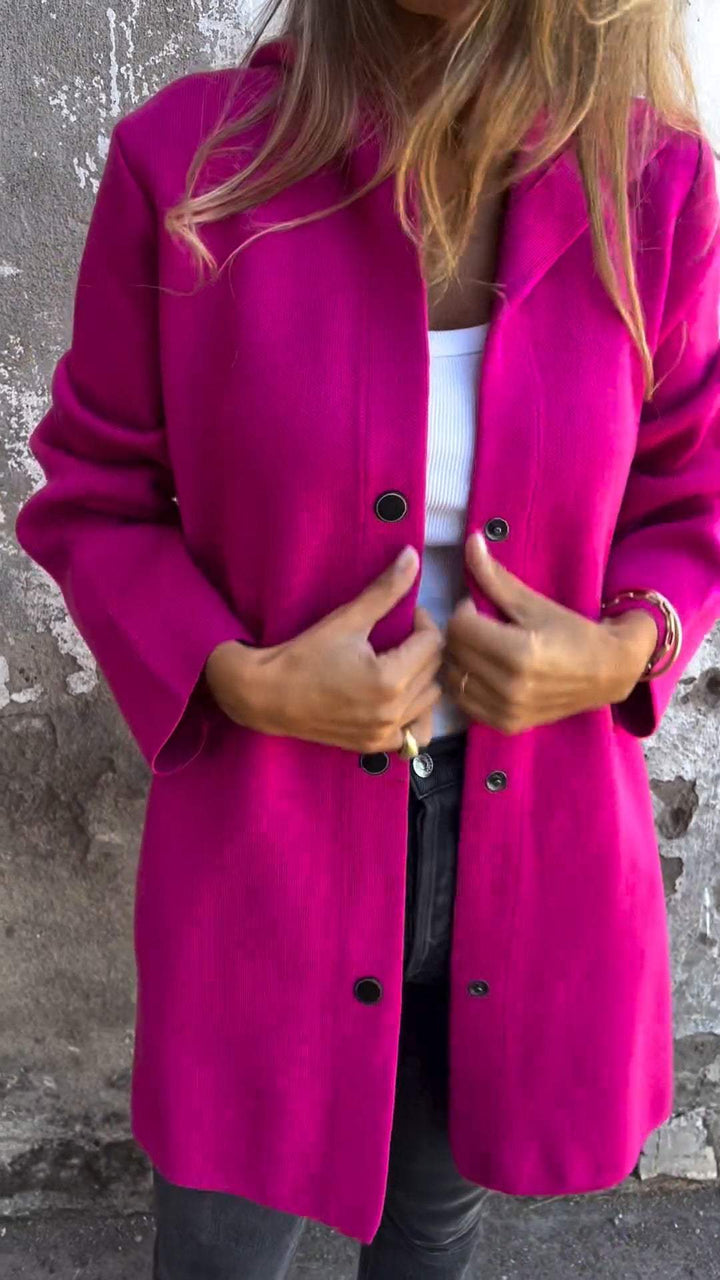 Leah | Casual Single Breasted Hooded Jacket