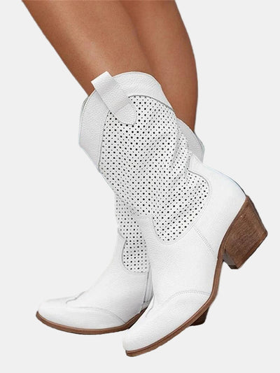 Zula | Perforated Ankle Boots
