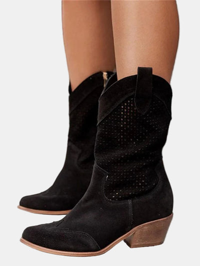 Zula | Perforated Ankle Boots