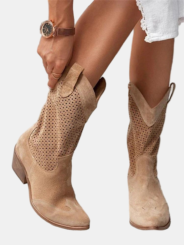 Zula | Perforated Ankle Boots