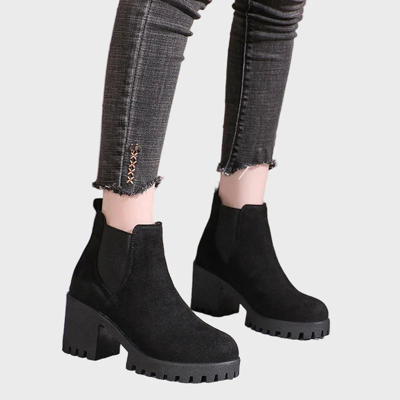 Tressie | Block Heel Short Boots