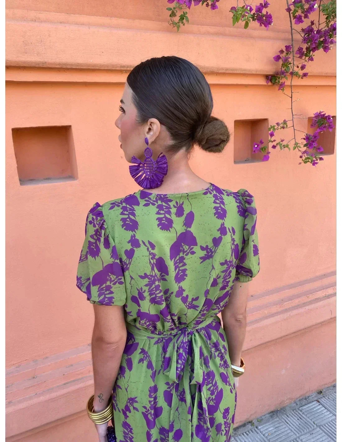 Raven | Elegant Printed Dress