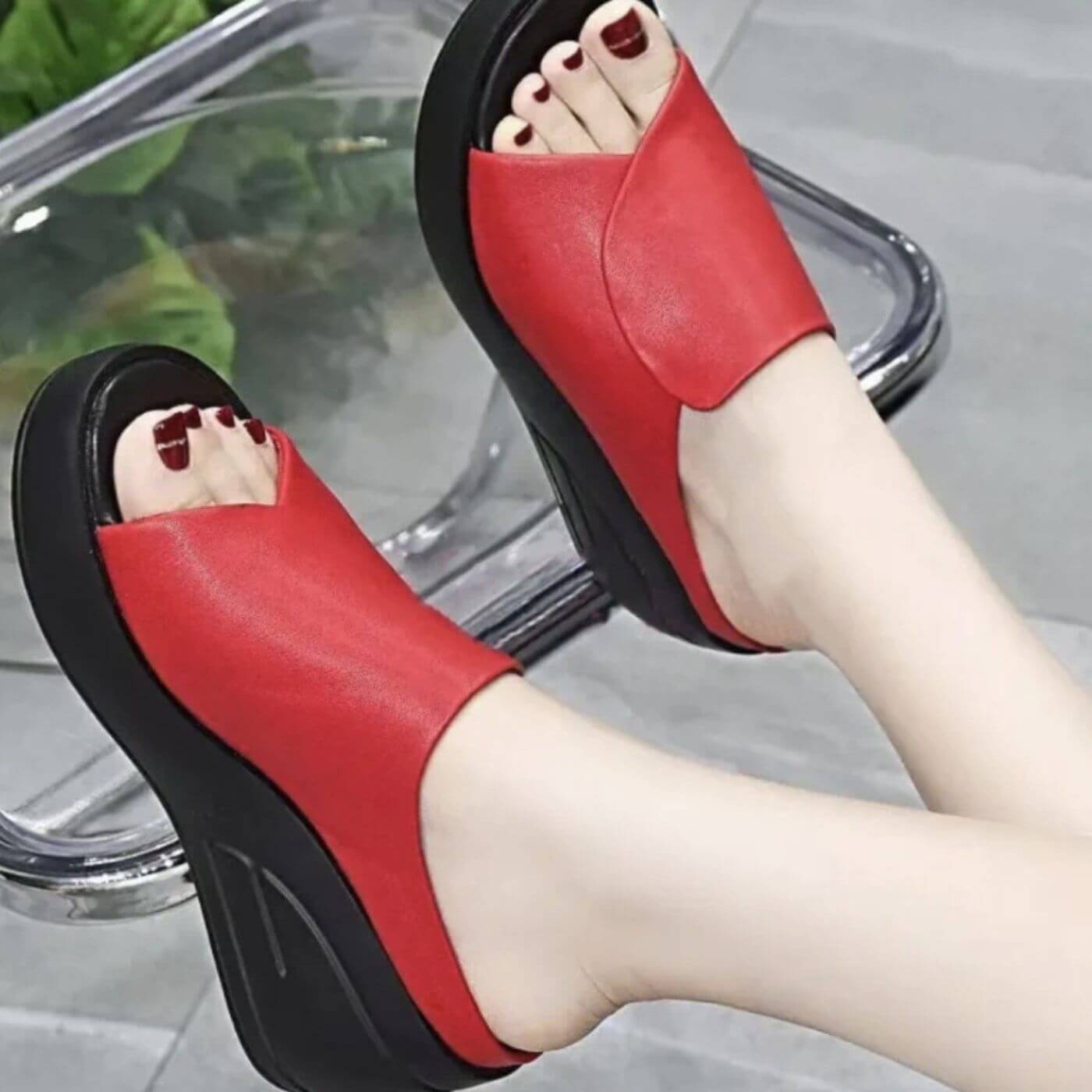 Ivy | Orthopedic Slip-on Wedge Sandals