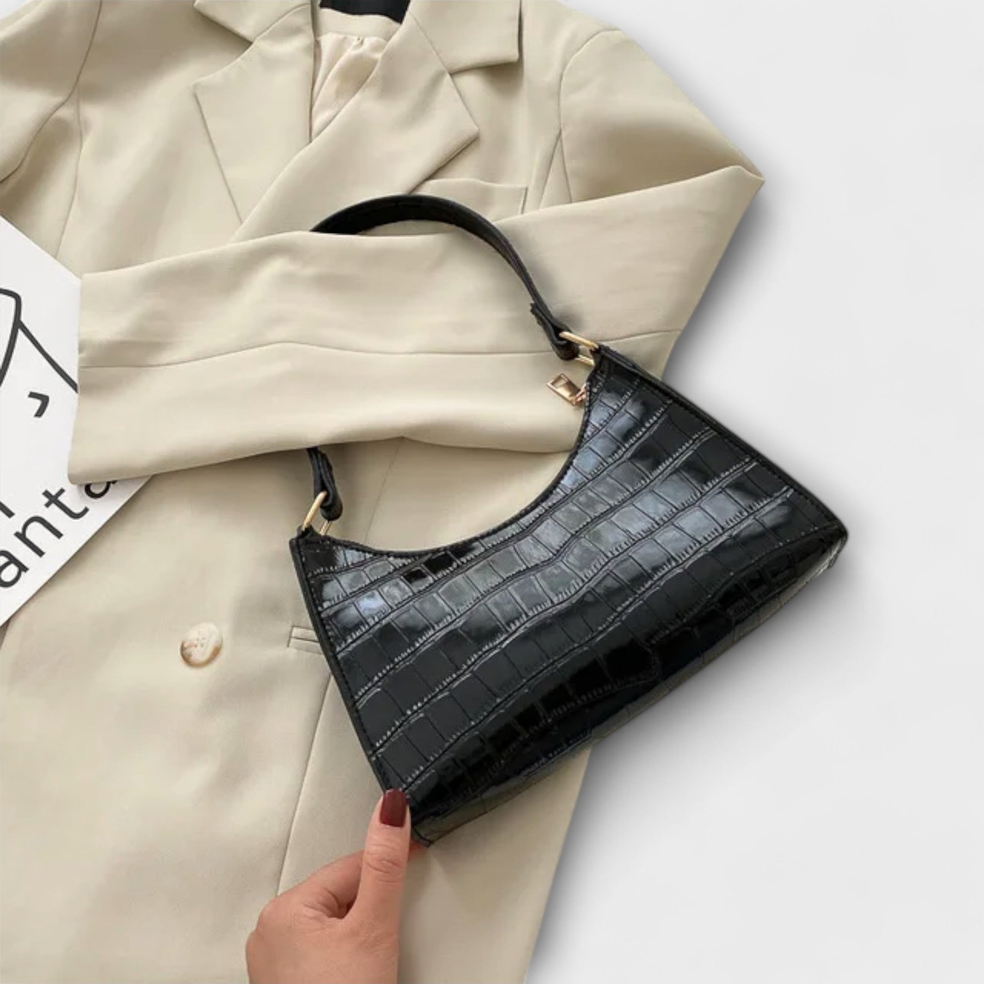 Uma | Shiny Leather Bag