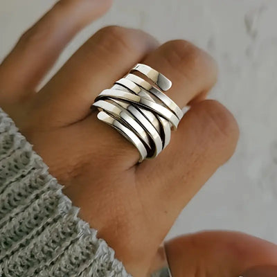 Sharon | Vintage Thick Silver Ring