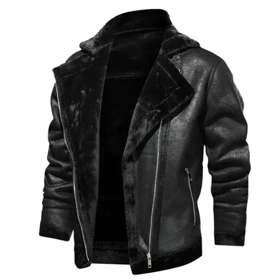 Ronald | Leather Jacket with Lining