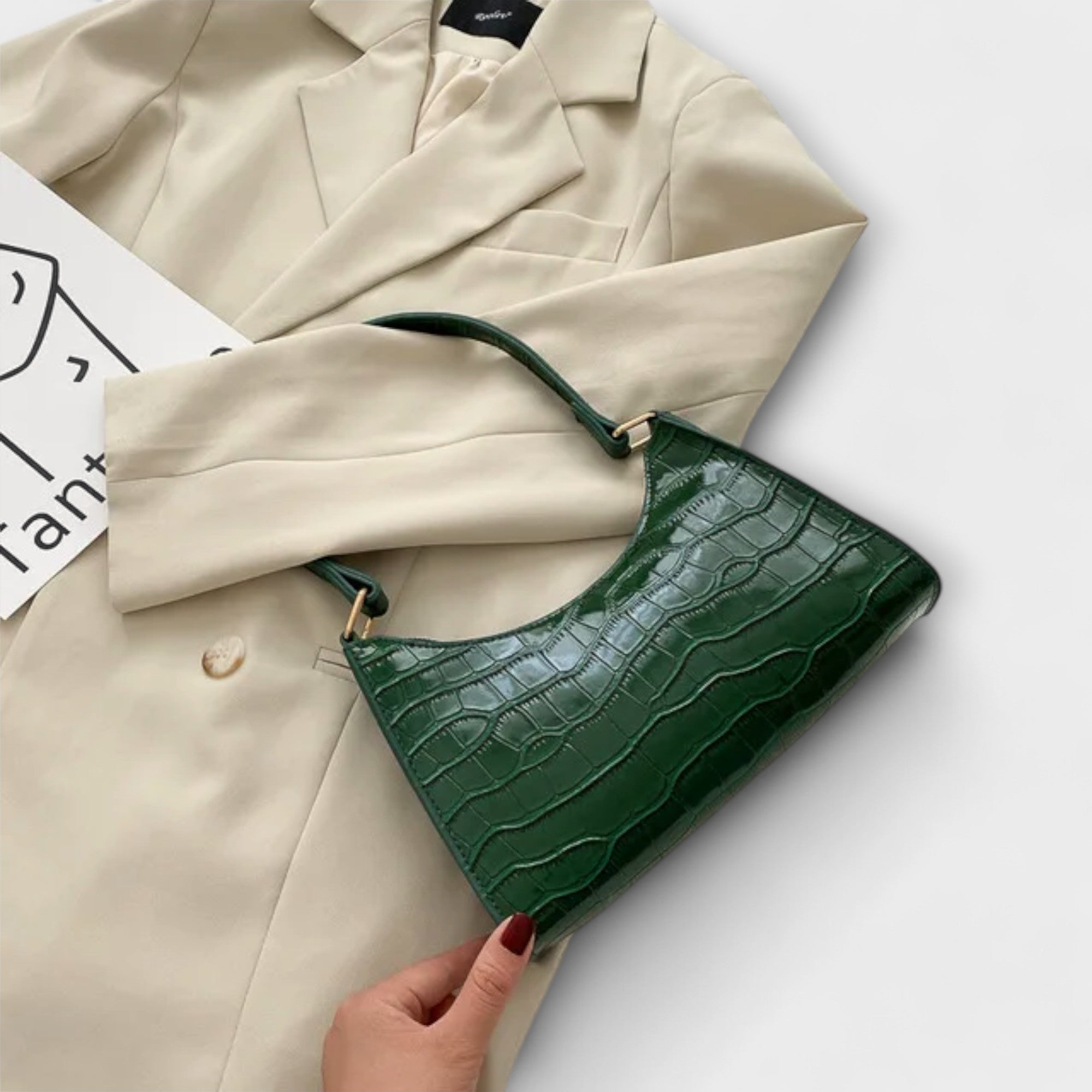 Uma | Shiny Leather Bag