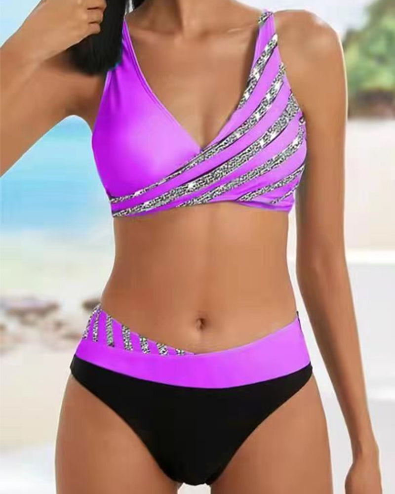 Mona - Printed Bikini in Warm Colors