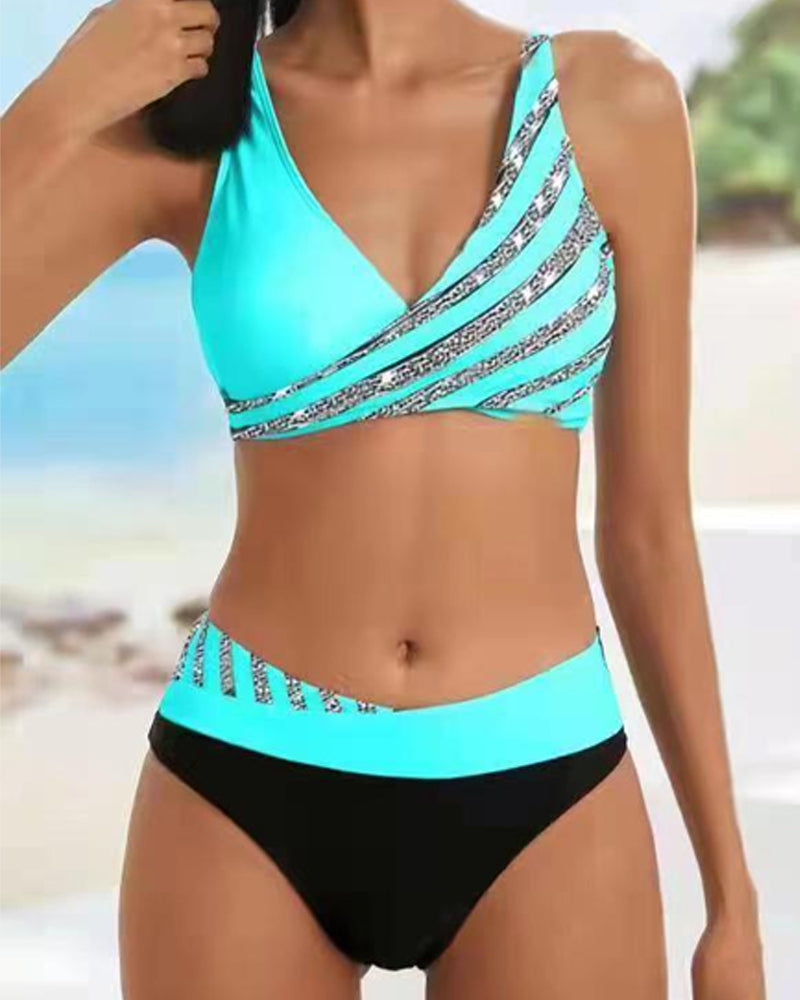 Mona - Printed Bikini in Warm Colors