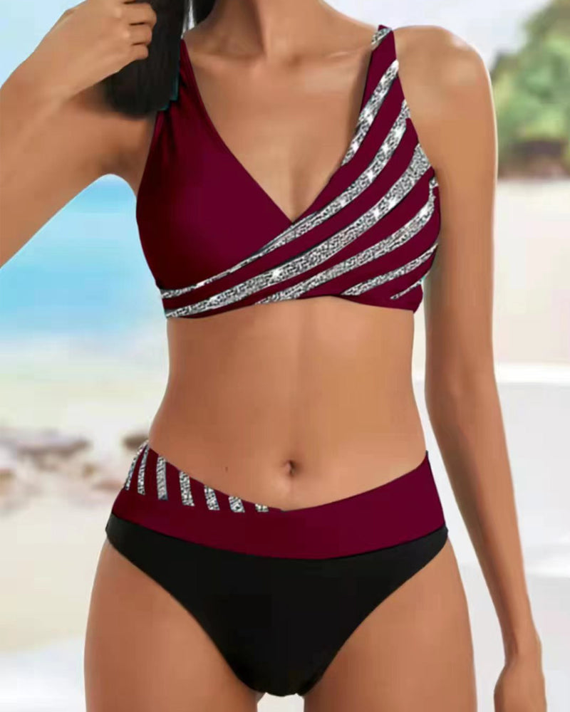 Mona - Printed Bikini in Warm Colors