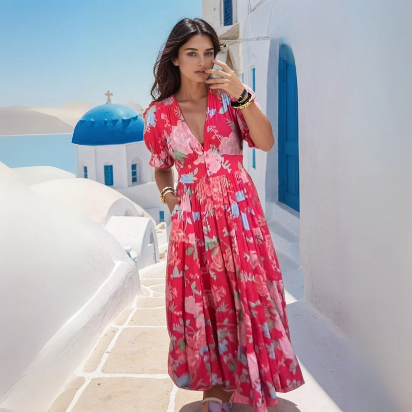 Emma | Vibrant Floral Dress