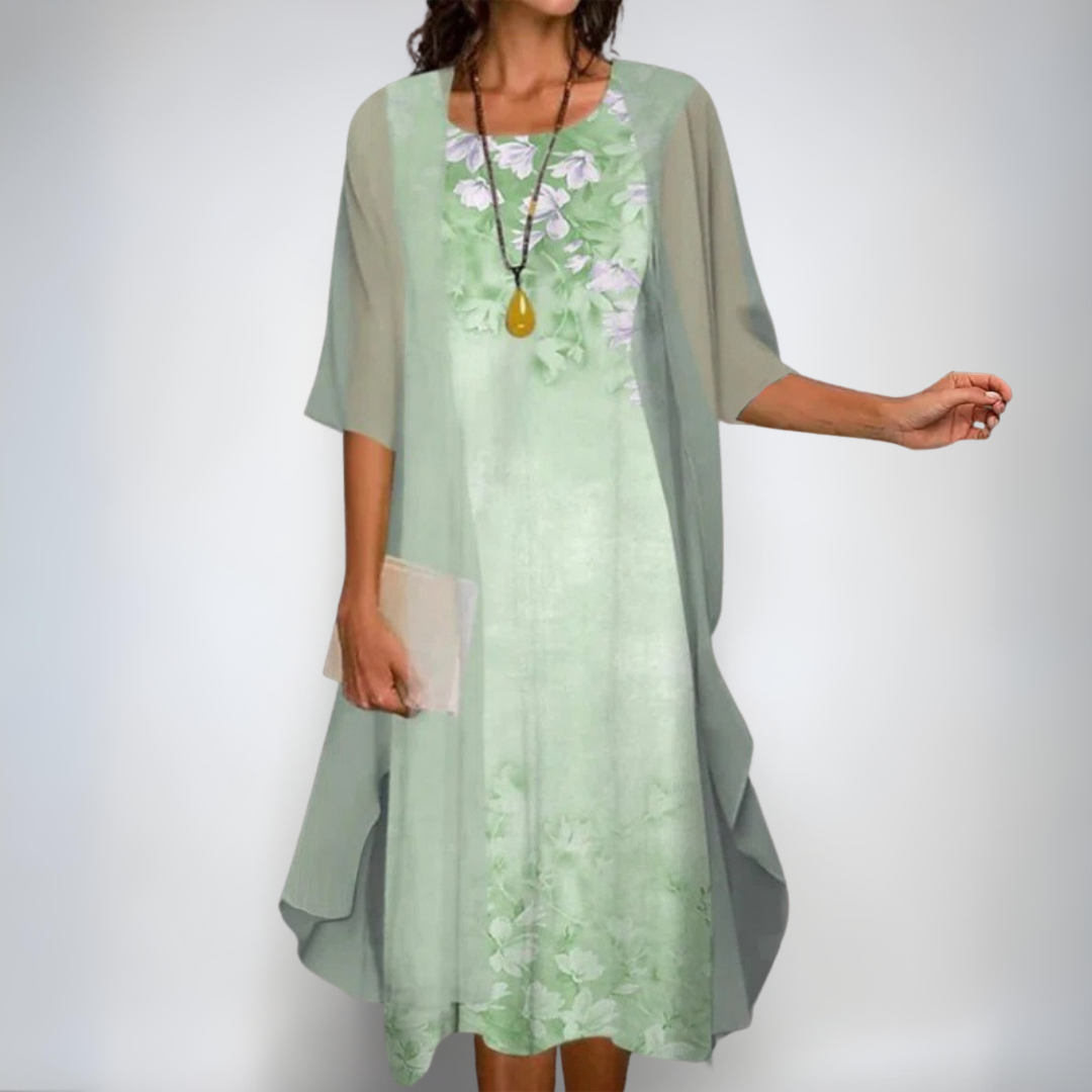 Kelly | Elegant Flower Set – Dress & Cardigan